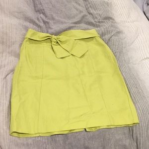 Lime Pencil Skirt